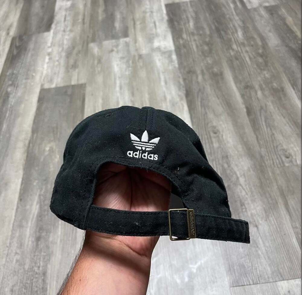 Adidas Originals Trefoil Logo Adjustable Baseball Cap Black - Picture 2 of 4